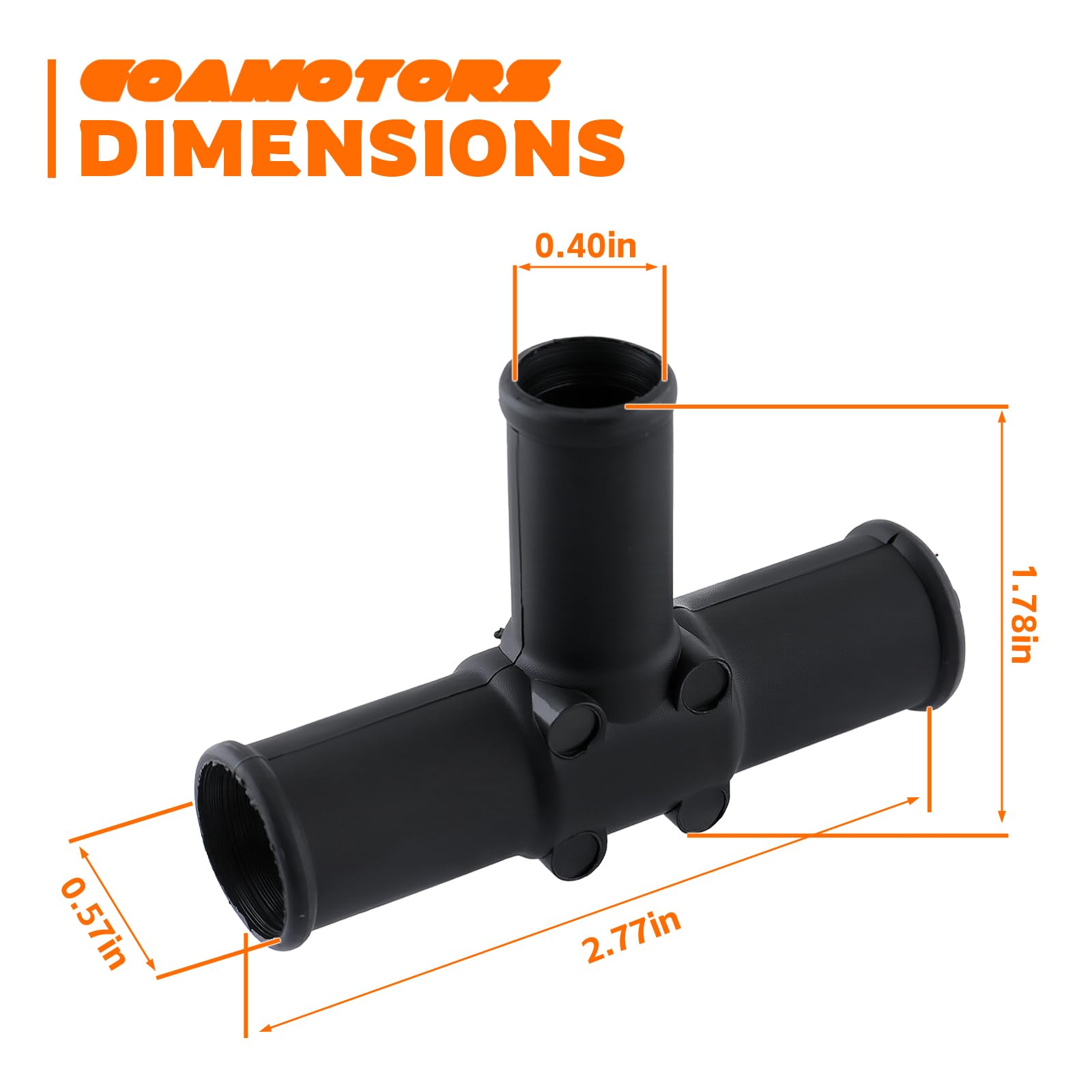 Amazon.com: GoaMotors 2 Pcs Heater Hose Tee Connector T Pipe 87248